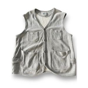 Vintage GUESS USA Cardigan Sweater Vest Men Size XL W/ POCKETS